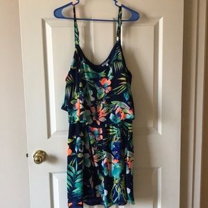 Flowing multicolored dress